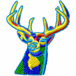 Gazelle Embroidery Design 11